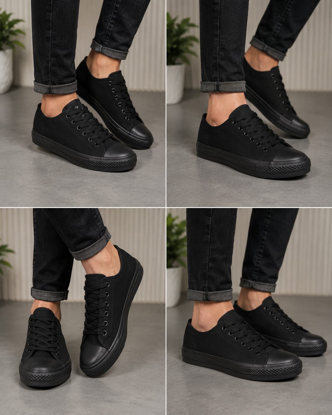 ALL BLACK CONVERSE, 40 - 45
