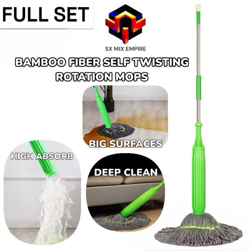 New upgrade 144 cm pocket wringing mop