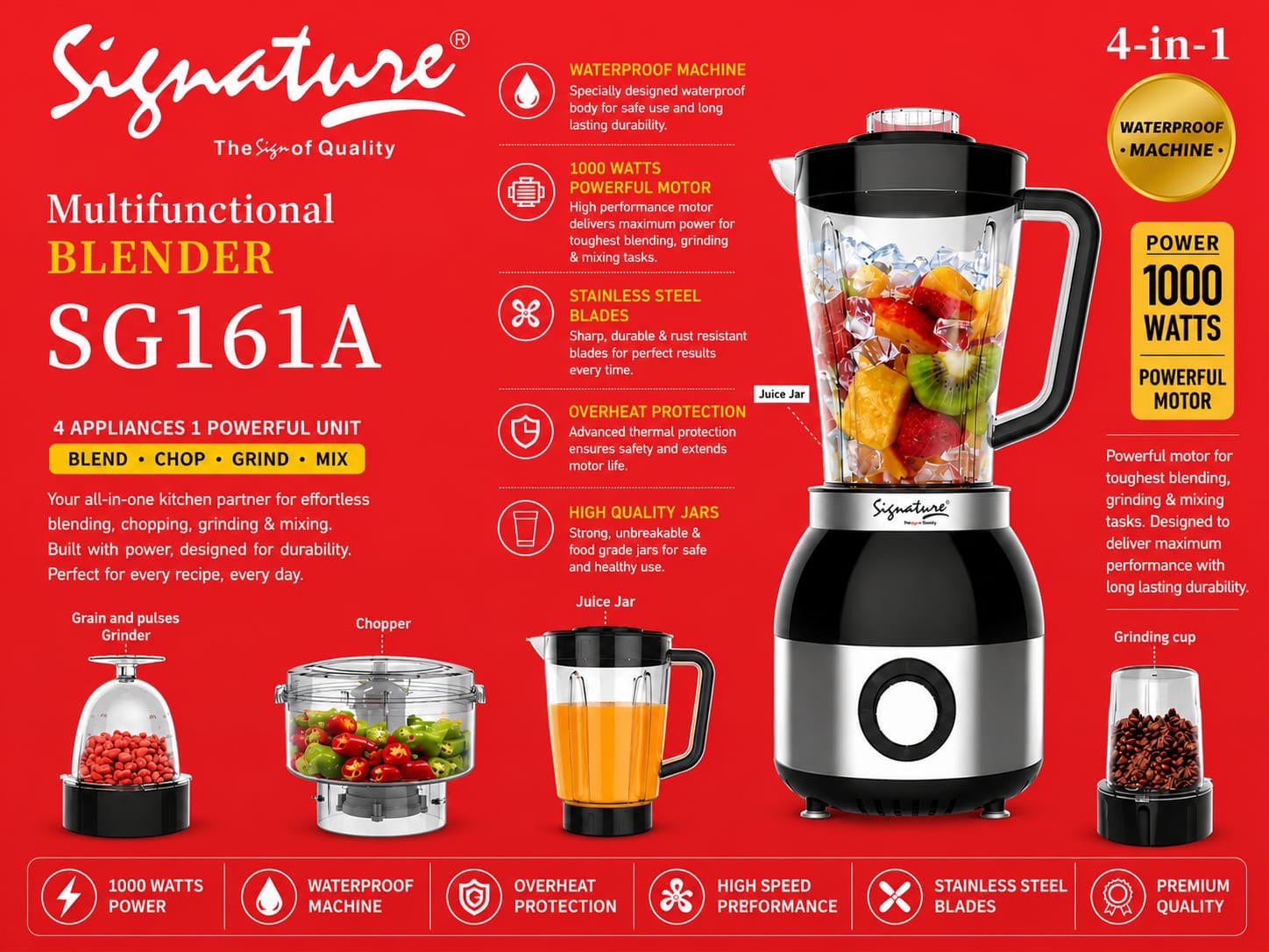 Signature 4 in 1 Blender