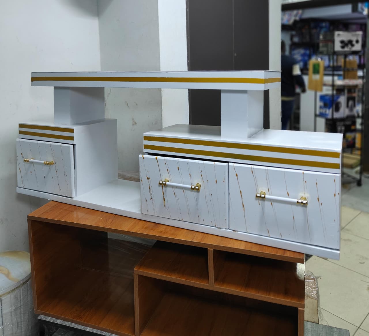 TV STAND WITH LED LIGHTS FITTED SUPPORT UPTO 50 INCH TV SIZE WITH DRAWERS
